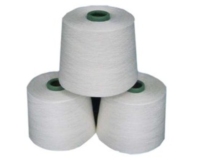 Virgin Raw White Yarn Low - Elongation, 202 przędzy poliestrowej z przędzoną warstwą jednowarstwową