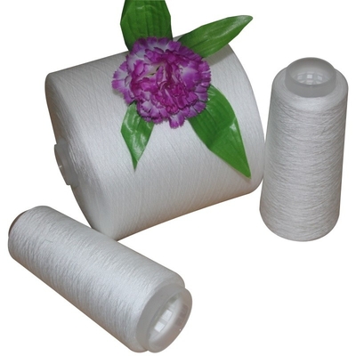 Hubei Factory 100% Polyester Core Spun Yarn Cena Yizheng Włókna surowa biała przędza
