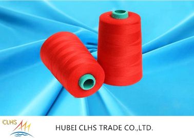 High Strength Red 100 Spun Polyester Sewing Thread Low Shrinkage Superior Durability