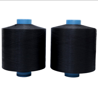 75d/36f, 150d/48f Dope Dyed Balck Raw White DTY 100% Polyester Yarn For Knitting Weaving
