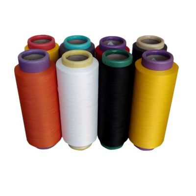 150D/48F Dope Farbed Balck Raw White DTY 100% Polyester Yarn For Knitting Socks String