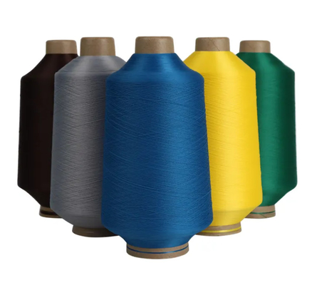 Kolory Czarny Biały Błękitny Czerwony Brązowy 100% Polyester Filament Yarn Dty Polyester Textured Yarn
