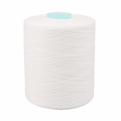 100% Polyester Ring Spun Przędza surowa biała pełna dusza Polyester Przędza 40/2, 40/3, 42/2