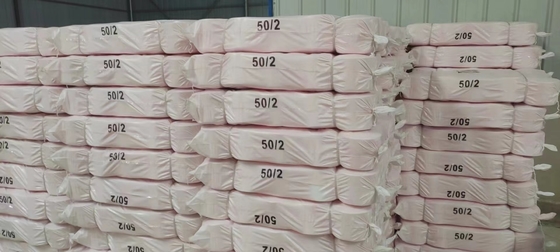 80/2 60/2 40/2 Surowa biel 100% Poliester Przędza Ring Spun Producent Chiny