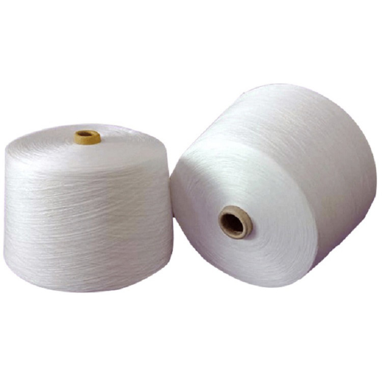 20/2 30/2 40/2 100% Polyester Core Spun Przędza surowa biała pełna duszna przędzy poliestrowej