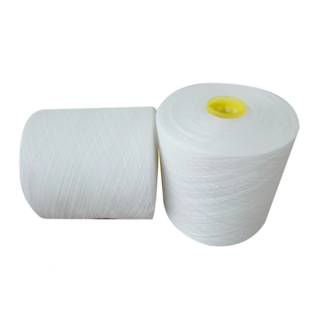 40/2, 50/2, 60/2 Jednorazowe skręcenie poliestrowe Głowa przędzy spuntowanej, Polyester Weaving Yarn Less Broken Ends